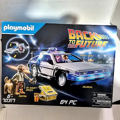 Buy Playmobil 70317 Back To The Future Delorean Car Playset , Packaging Damaged • 36.90£