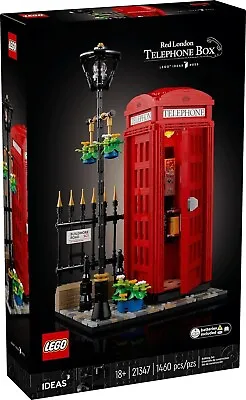 Buy 21347 Red London Telephone Box (LEGO Ideas) NEW & SEALED (b) • 108.95£