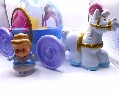 Buy Fisher Price Little People Disney Princess Cinderella Coach Sounds Toy • 14.99£