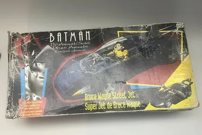 Buy 1993 Batman Animated Bruce Wayne Street Jet Batmobile & Figure Boxed. • 39£