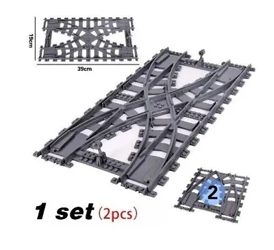 Buy Double Switch Over Crossing Train Track Crossing Lego Compatible • 23£