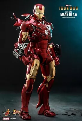 Buy New Hot Toys MMS664D48B Iron Man 1/6 Mark III (2.0) Special Edition In Stock • 669£