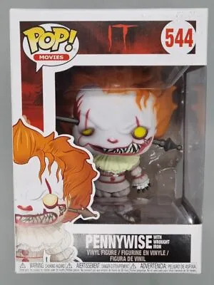 Buy Funko POP #544 Pennywise (with Wrought Iron) Horror IT - Includes POP Protector • 19.99£