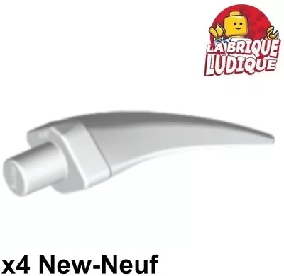 Buy LEGO 4x Horn Barb Large Claw (Claw Horn) White/White 87747 NEW • 1.10£