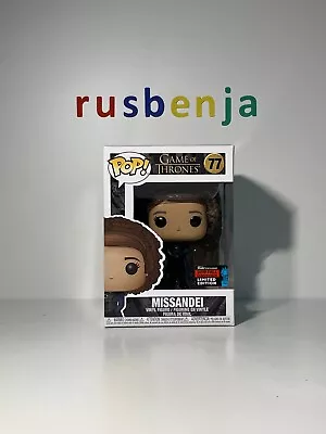 Buy Funko Pop! TV Game Of Thrones Missandei Limited Edition #77 • 11.99£