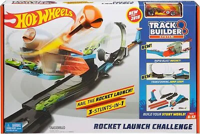Buy Hot Wheels FLK60 Track Builder Rocket Challenge, Connectable Track Set • 22£