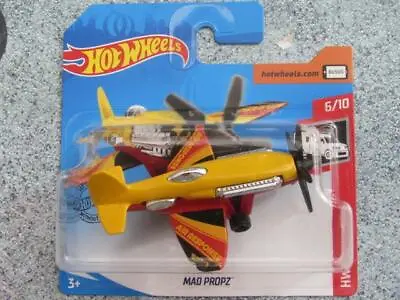 Buy Hot Wheels 2020 #186/250 MAD PROPZ Plane Yellow Red @K • 3.45£