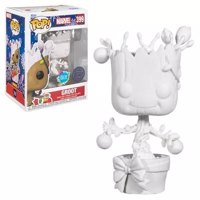 Buy Funko Pop! Marvel: Marvel Holiday - Groot - (DIY) - White - Marvel Comics - Coll • 12.81£