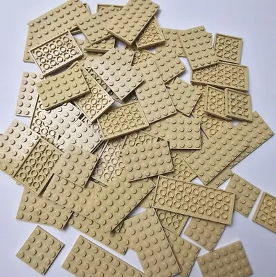 Buy LEGO TAN Plates Flat Bricks 4x4 4x6 4x8 4x10 4x12 X20 Random Pieces • 9.99£