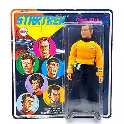 Buy Vintage 1974 Mego Star Trek Captain Kirk On Original Card / Mint Figure Carded • 149£