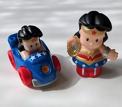Buy Fisher Price Little People  Wonder Woman Car & Figure  • 0.99£