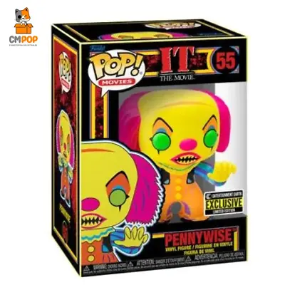 Buy Pennywise Blacklight - #55 - Funko Pop! - IT - Horror - Entertainment Earth Excl • 32.99£