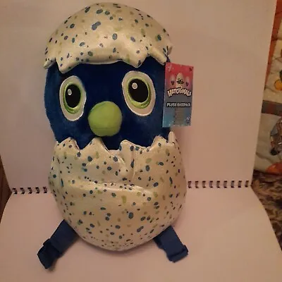 Buy Official Hatchimals 12  Plush Backpack Soft Toy Bag Bird Egg Blue Lunch Pack • 7.50£