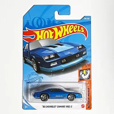 Buy Hot Wheels 85 Chevrolet Camaro Iroc-Z (Blue) Muscle Mania • 4.42£