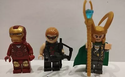 Buy Ironman Mark 6 , Loki And Hawkeye Lego Minifigure • 30.99£