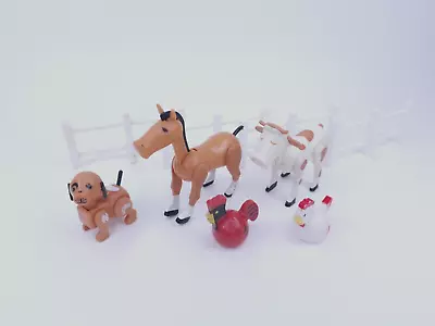 Buy Fisher Price Farm Animals Horse Cow Rooster Chicken Dog Gates Vintage • 23.12£