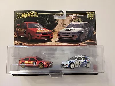 Buy Hot Wheels Premium 2 Pack '87 Ford Sierra Cosworth + '93 Ford Escort RS Cosworth • 23.50£