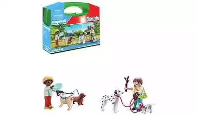 Buy Playmobil 70530 City Life Puppy Playtime Small Carry Case Figures And Four Dogs • 21.99£