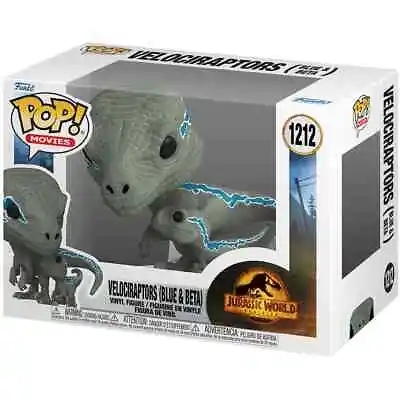 Buy Funko POP! Movies Jurassic World Dominion Velociraptors Blue & Beta Figures 1212 • 16.99£