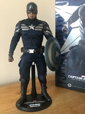 Buy Custom Hot Toys 1/6 Scale Captain America Stealth Strike Suit Figure MMS 242  • 145£