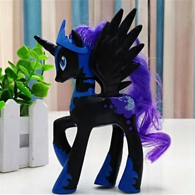 Buy 14cm My Little Pony  Brushable NIGHTMARE MOON Princess Luna Model Toy Kids Gifts • 5.39£