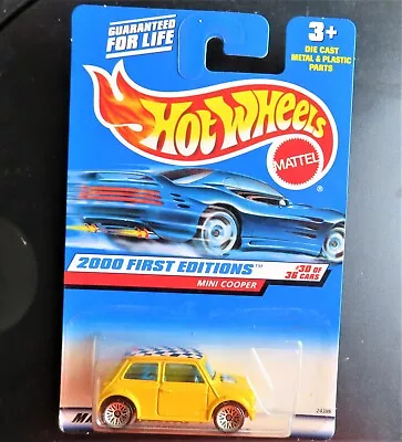 Buy Super-rare Hot Wheels 2000 Issue ' First Edition ' Classic Mini Cooper In Yellow • 10£