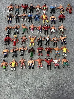 Buy WWE WWF Hasbro Wrestling Figures Bundle X 49 Galoob Mattel • 100£