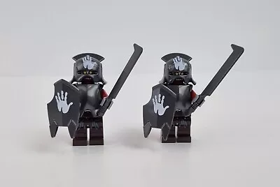 Buy Lego Lord Of The Rings 2 X Uruk-hai White Hand Helmet/Shield Minifigures Lor022 • 42.95£