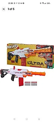 Buy NERF Ultra Strike F6024 Motorised Toy Blaster Machine Gun 10 Bullet Dart Gift 8+ • 25£