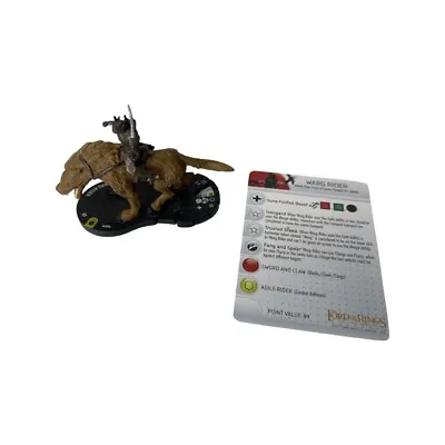 Buy Lord Of The Rings WARG RIDER #28 HeroClix LOTR Two Towers Super Rare #028 Token • 9.27£
