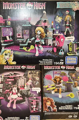Buy Monster High Mega Bloks-biteology Class-vamptastic Room-fear Squad-new/sealed • 49.99£