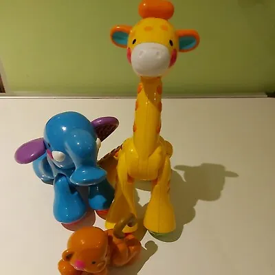 Buy 3 Fisherprice Amazing Animal Elephant Giraffe Monkey Creative Toy • 14.99£