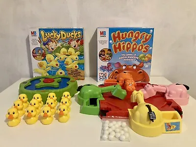 Buy Hasbro MB Games Hungry Hippos & Lucky Ducks Games Family Children’s Kids • 17.95£