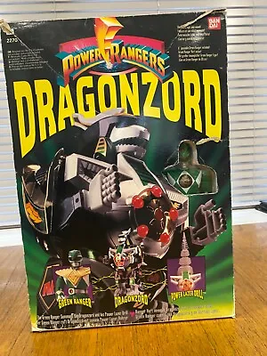 Buy Mighty Morphin Power Rangers Dragonzord 1993 Bandai Vintage COMPLETE In Box • 229.99£