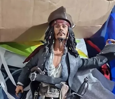 Buy Pirates Of The Caribbean Talking Jack Sparrow 18  Figure Neca 2004 Jonny Depp  • 99.99£