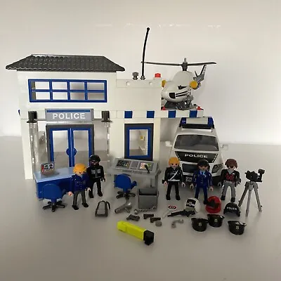 Buy Playmobil City Action- 9372- Police Station/Helicopter/Car/ Figures & More • 36.44£