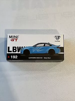 Buy Mini GT 192 BMW M4 LBWK Baby Blue 192 • 39.99£