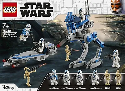Buy 🌟NEW & SEALED🌟 Lego Star Wars 75280 501st Legion Clone Troopers🌟BATTLE PACK🌟 • 45£