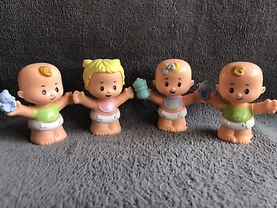 Buy Fisher Price Little People Babies 123 Baby Toddler Figures X4 • 6.99£