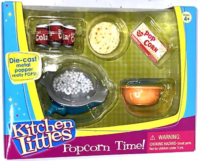Buy Kitchen Littles Popcorn Time! Detailed 5 Pc. Food Die-cast Metal Popcorn Popper • 67.53£