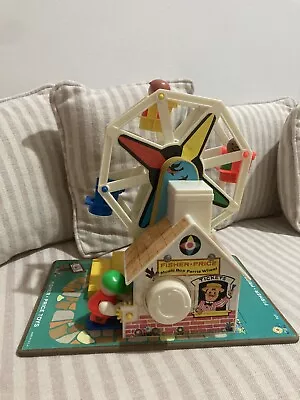 Buy Vintage Fisher Price Ferris Wheel Wooden And Plastic Parts 1964 • 49.99£