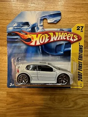Buy 2007 Hot Wheels 1:64 Volkswagen Golf GTI In White On Short Card. First Edition. • 9.95£