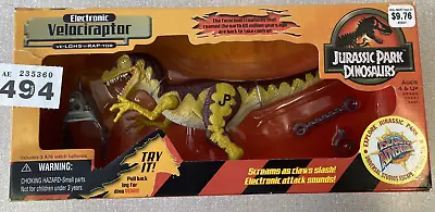 Buy AB494 Hasbro Jurassic Park Dinosaurs Electronic Velociraptor - New Sealed MISB • 67£