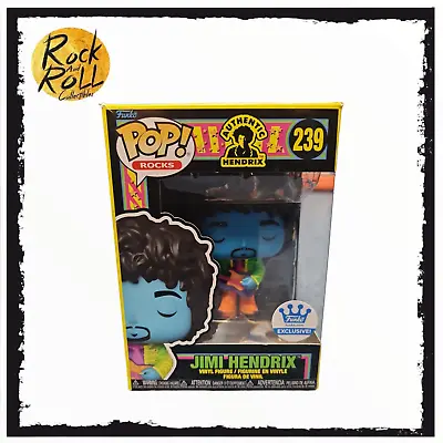 Buy Box Damage - Jimi Hendrix Blacklight Funko Pop! (Blue) #239 Funko Shop Exclusive • 22.99£