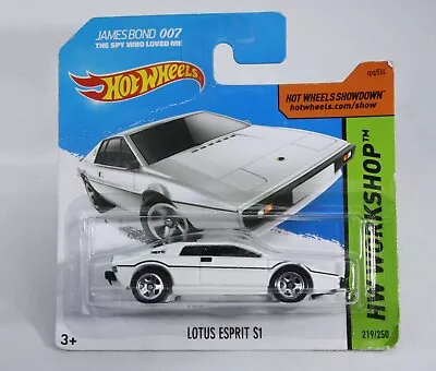 Buy Hot Wheels Lotus Esprit S1  In White James Bond The Spy Who Loved Me Short Card • 4.99£