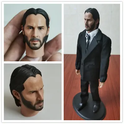 Buy CUSTOM 1/6 John Wick Head Sculpt For Keanu Reeves 12  Hot Toys Action Figure  • 129.60£