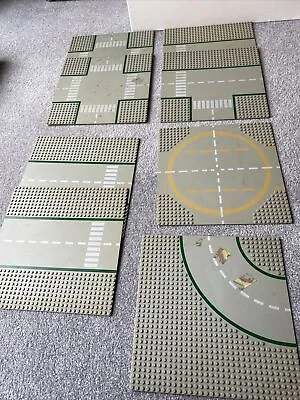 Buy 8 LEGO VINTAGE 1980's Roundabout ROAD BASE PLATE (Green & Light Grey) 32 X 32 • 12.50£
