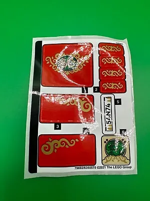 Buy Lego 40499 Santa's Sleigh Sticker Sheet ONLY New  • 5.99£