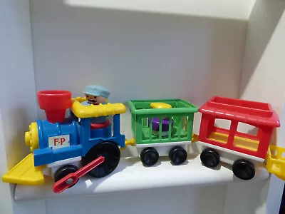 Buy 1991 Vintage Fisher-Price Circus Train With Carriage & Toy Figures • 24.99£