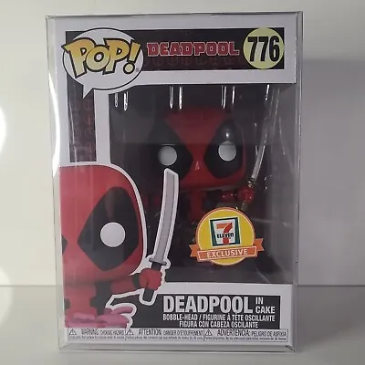 Buy #776 Deadpool In Cake METALLIC 7 ELEVEN Marvel Funko Pop In Protector • 30£